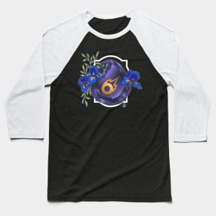 Black Mage from FF14 Job Crystal with Flowers T-Shirt Baseball T-Shirt